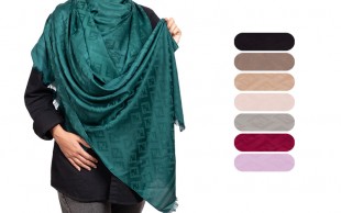 شال کشمیری طرح FENDI