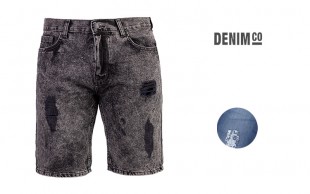 شلوارک جین مردانه زا‌پ‌دار Denim