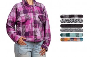 کراپ کت زنانه طرحدار