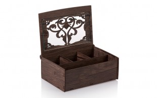 جعبه چوبی محفظه دار