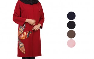 مانتو کرپ زنانه Floreado