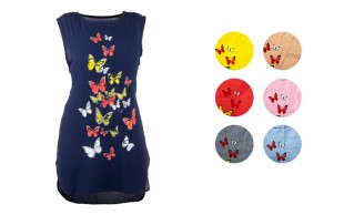 تاپ نخی طرح پروانه