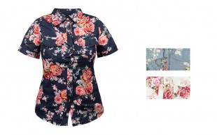 شومیز گلدار زنانه