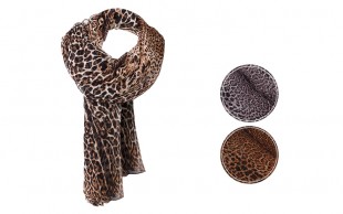 شال حریر ابریشم پلنگی