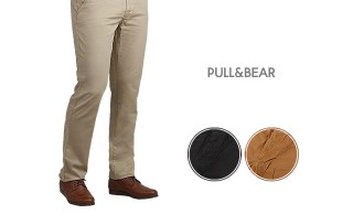 شلوار کتان طرح Pull and Bear