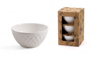 کاسه 3تایی سفید GOLDEN HOME