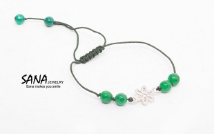 دستبند نقره جواهرسازی SANA