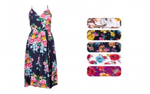 پیراهن ساحلی پشت بندی