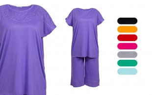 تاپ شلوارک سایز بزرگ کد 835