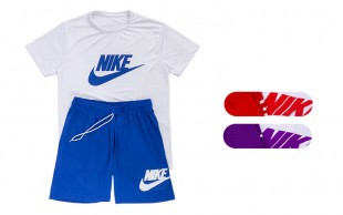 ست تیشرت و شلوارک سوزنی Nike