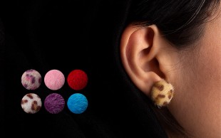 گوشواره میخی پشمی