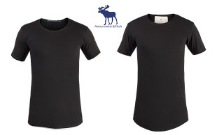 تیشرت آستین کوتاه مشکی طرح Abercrombie