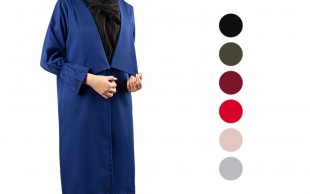 مانتو کرپ یقه آمریکایی