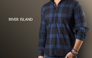 پیراهن مردانه چهارخانه River Island