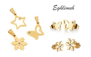 ست زیورآلات اقلیمه سری Gold Winter