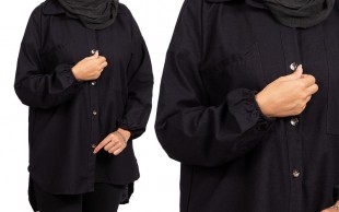 مانتو شومیزی ساده مدل 22831