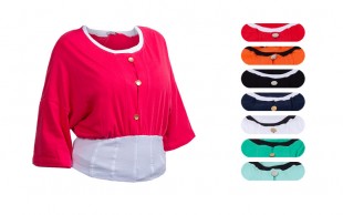 بلوز آستین کیمونو زنانه کد 15971