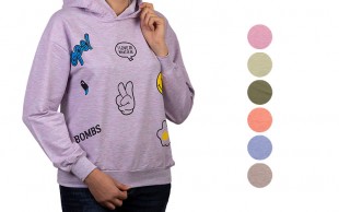 هودی دورس زنانه طرح Sticker