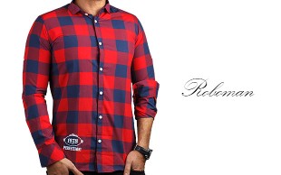 پیراهن چهارخانه Roboman