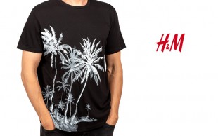 تیشرت مردانه H & M طرح هاوایی