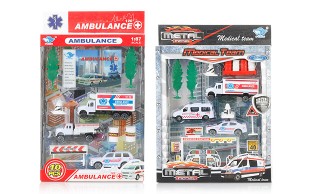 پکیج ماشین اسباب بازی آمبولانس