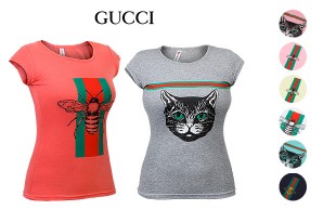 تیشرت زنانه طرح Gucci