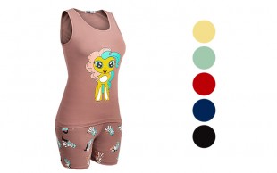 ست تاپ و شلوارک Unicorn