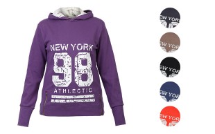 سویشرت کلاهدار زنانه NEW YORK