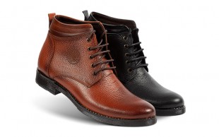 نیم بوت مردانه چرم طبیعی ecco