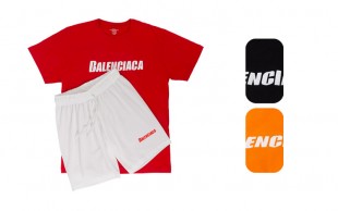 ست تیشرت و شلوارک طرح Balenciaga