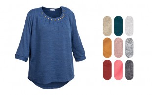 بلوز بافت زنانه جلو پیله دار