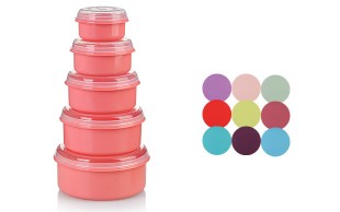 ظرف 5 تکه درب دار Kave Plast