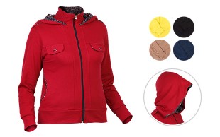 سویشرت کلاهدار زنانه Flower