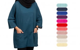 تونیک زنانه سایز بزرگ کد 15719