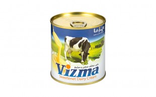 کرم خامه ای کننده لبنی شیرین vizma