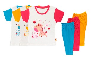 ست تیشرت شلوار بچگانه I AM CUTE