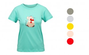 تیشرت زنانه تکه دوزی Mouse