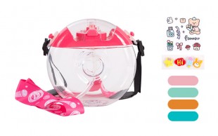 قمقمه کودک مدل نی دار طرح دونات