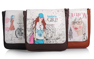 کیف کج چاپ دار