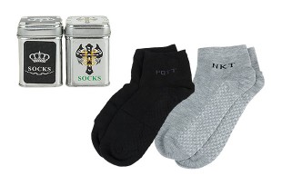 جوراب قوطی فلزی ساق کوتاه 