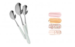 قاشق غدا خوری دسته سرامیکی