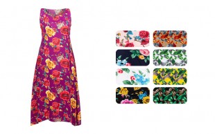 پیراهن ساحلی گلدار