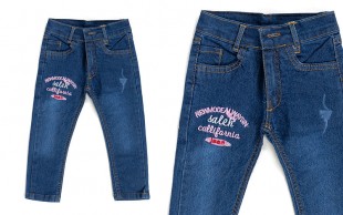 شلوار جین دخترانه گلدوزی