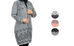 مانتو بافت طرح گل