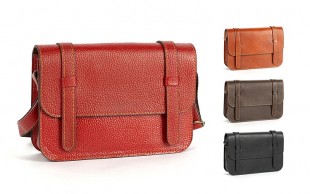 کیف دوشی چرم 2 تسمه زنانه