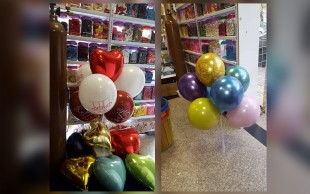 پکیج بادکنک پایه دار فروشگاه لاله