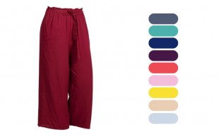 دامن شلواری سایز بزرگ کمر گره ای