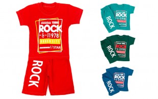 تیشرت شلوارک بچگانه Rock