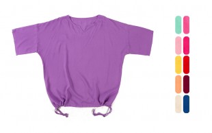 تونیک سایز بزرگ زنانه یقه کوبایی