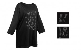 تیشرت آستین سه ربع زنانه